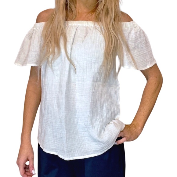 ANTHROPOLOGIE Adiva Off-Shoulder Peasant Top‎ - Picture 2 of 7